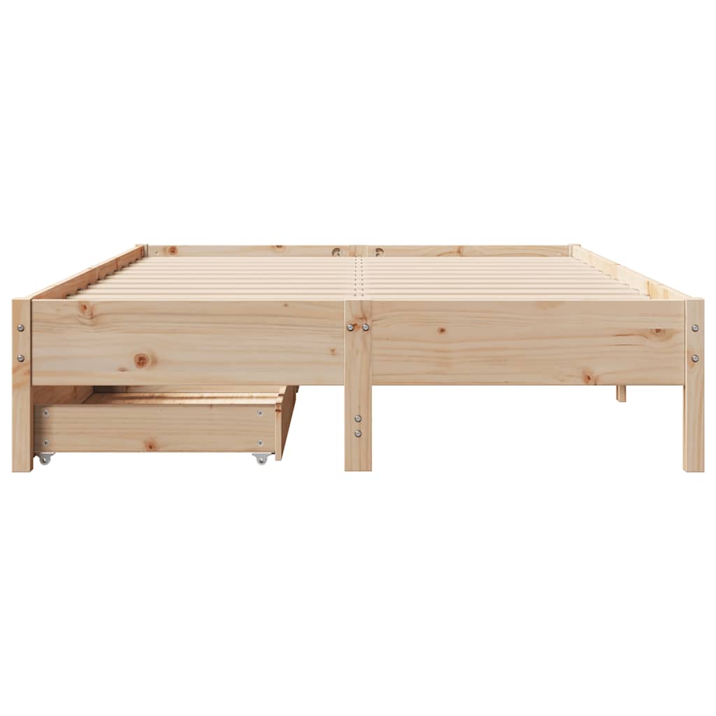 Bedframe zonder matras massief grenenhout 150x200 cm is nu te koop bij PeponiXL, paradijselijk wonen!