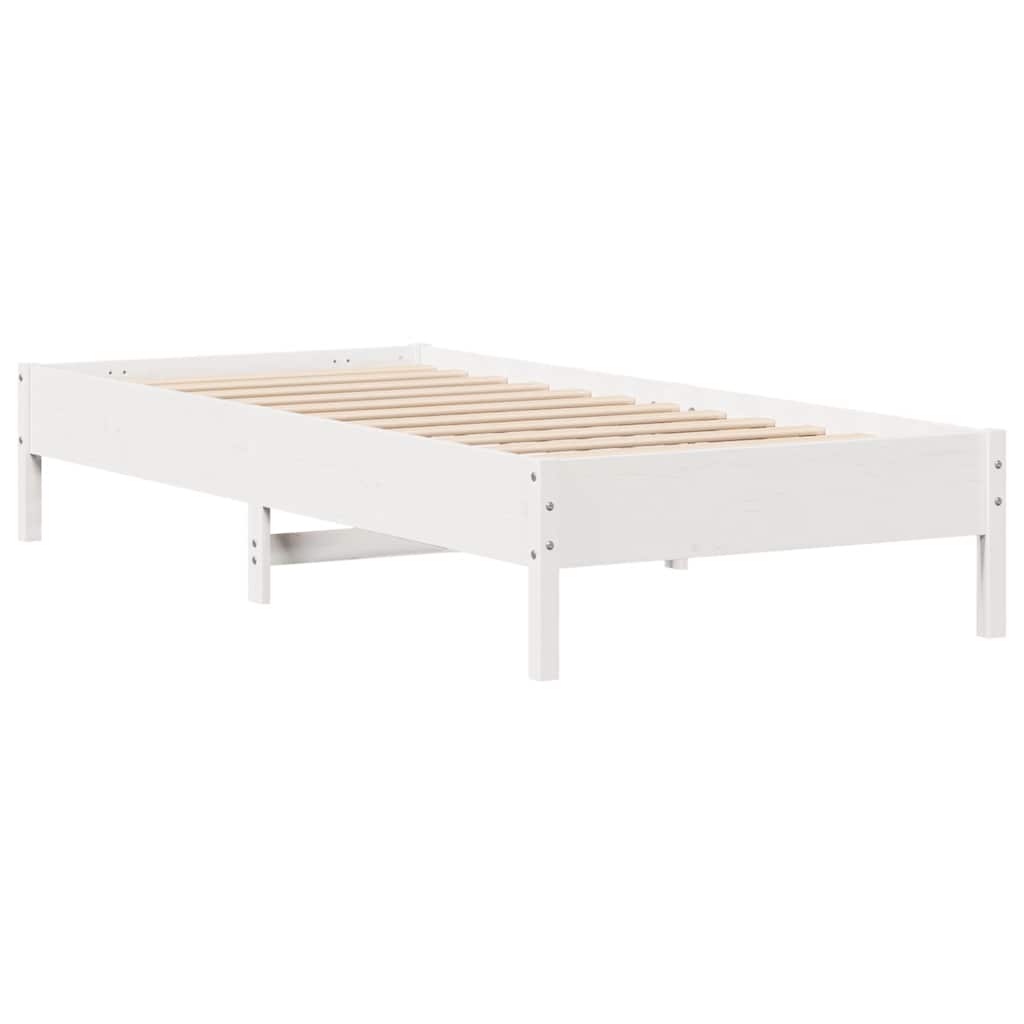 Bedframe zonder matras massief grenenhout wit 140x200 cm is nu te koop bij PeponiXL, paradijselijk wonen!