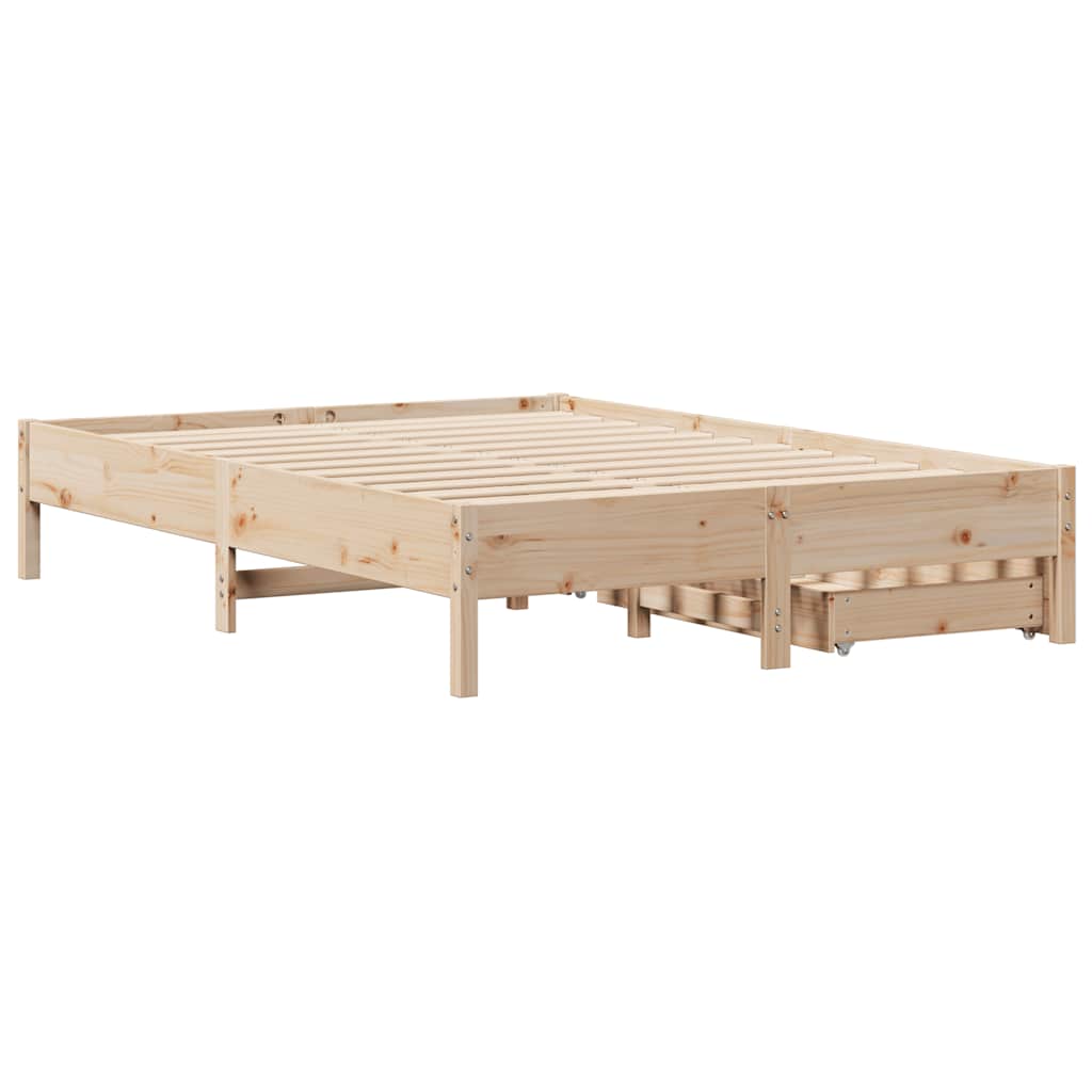 Bedframe zonder matras massief grenenhout 140x190 cm is nu te koop bij PeponiXL, paradijselijk wonen!