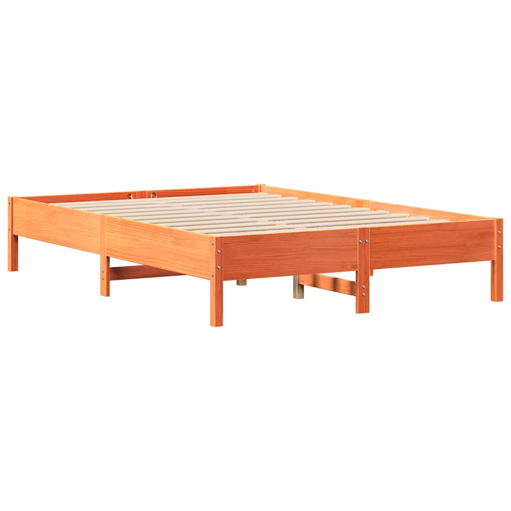 Bedframe zonder matras massief grenenhout wasbruin 120x190 cm is nu te koop bij PeponiXL, paradijselijk wonen!