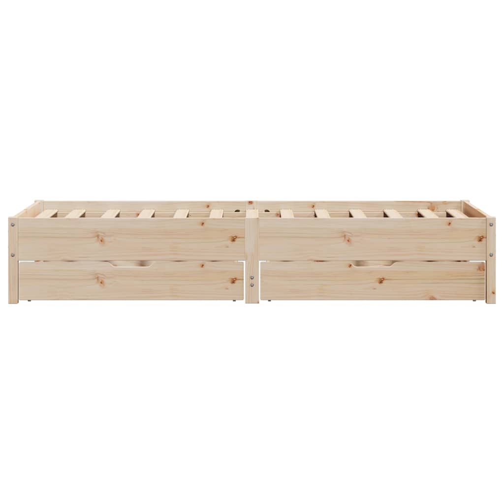 Bedframe zonder matras massief grenenhout 75x190 cm is nu te koop bij PeponiXL, paradijselijk wonen!
