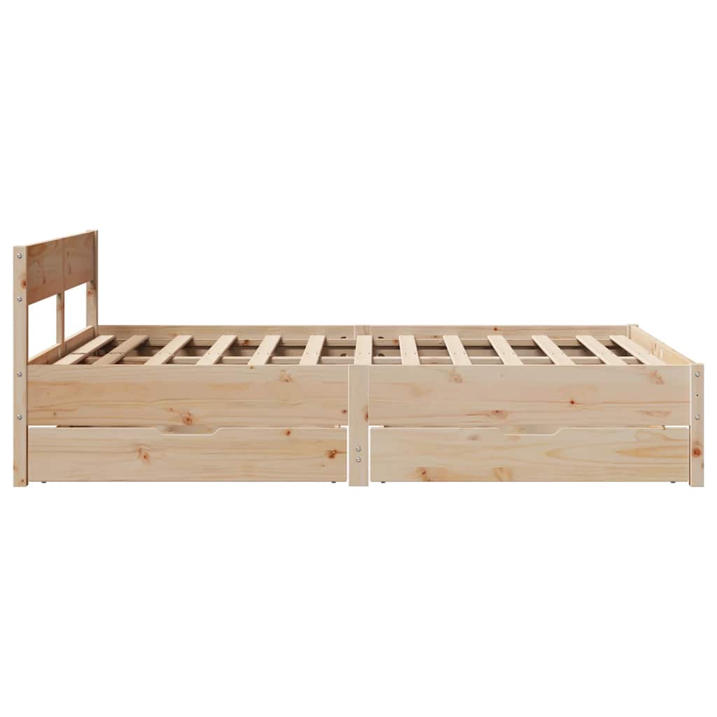 Bedframe zonder matras massief grenenhout 120x190 cm is nu te koop bij PeponiXL, paradijselijk wonen!