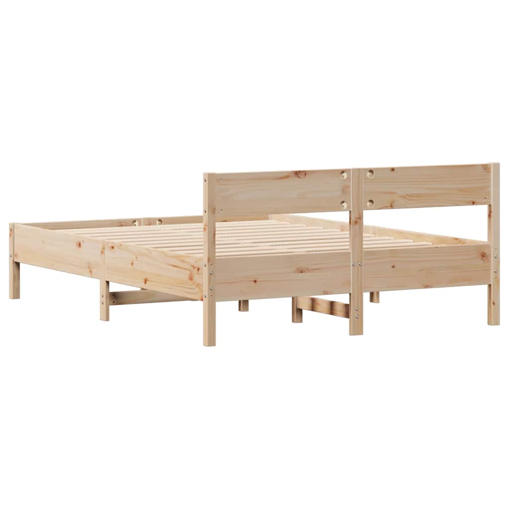 Bedframe zonder matras massief grenenhout 120x190 cm is nu te koop bij PeponiXL, paradijselijk wonen!