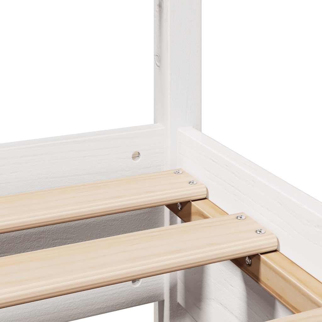 Bedframe zonder matras massief grenenhout wit 120x190 cm is nu te koop bij PeponiXL, paradijselijk wonen!