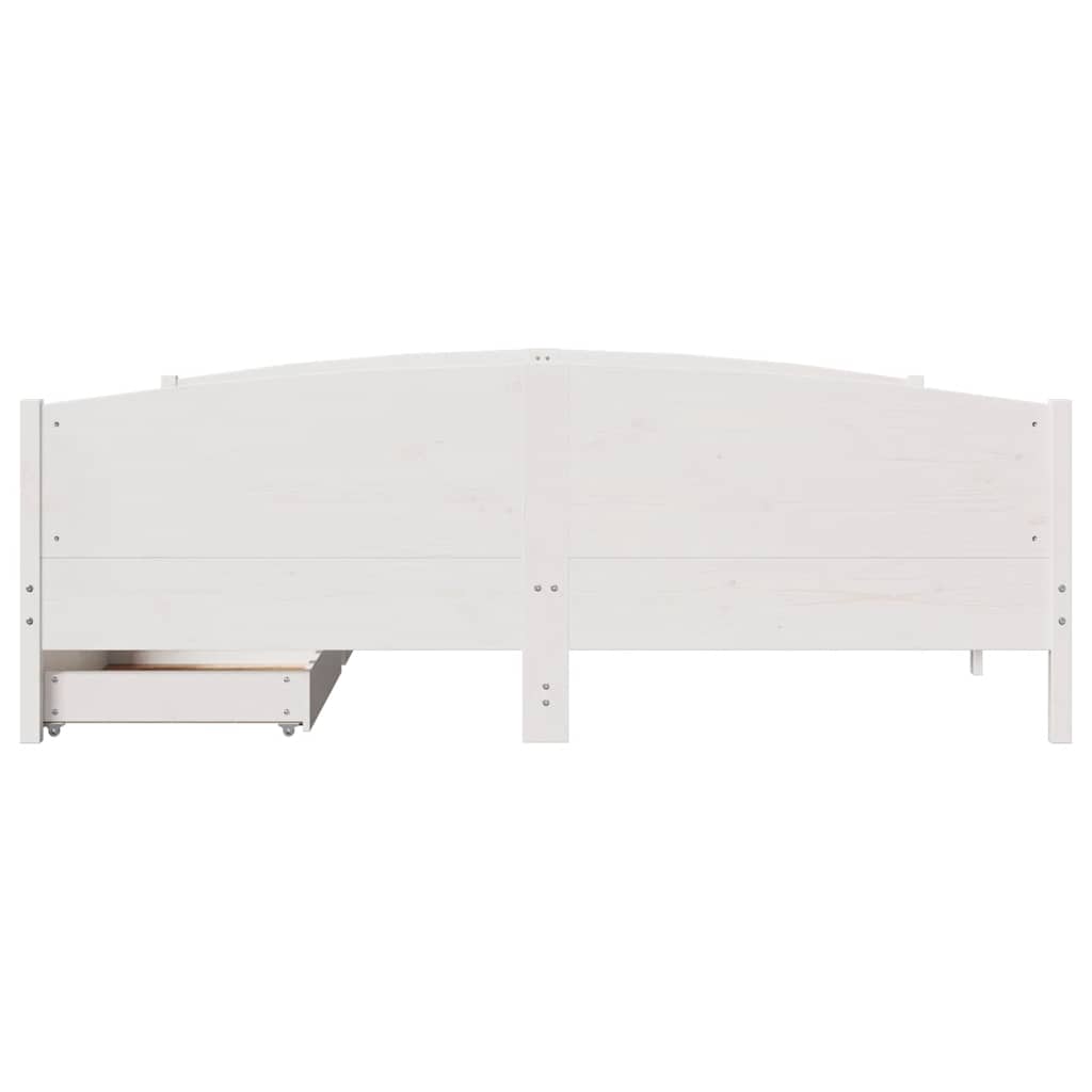Bedframe zonder matras massief grenenhout wit 180x200 cm is nu te koop bij PeponiXL, paradijselijk wonen!