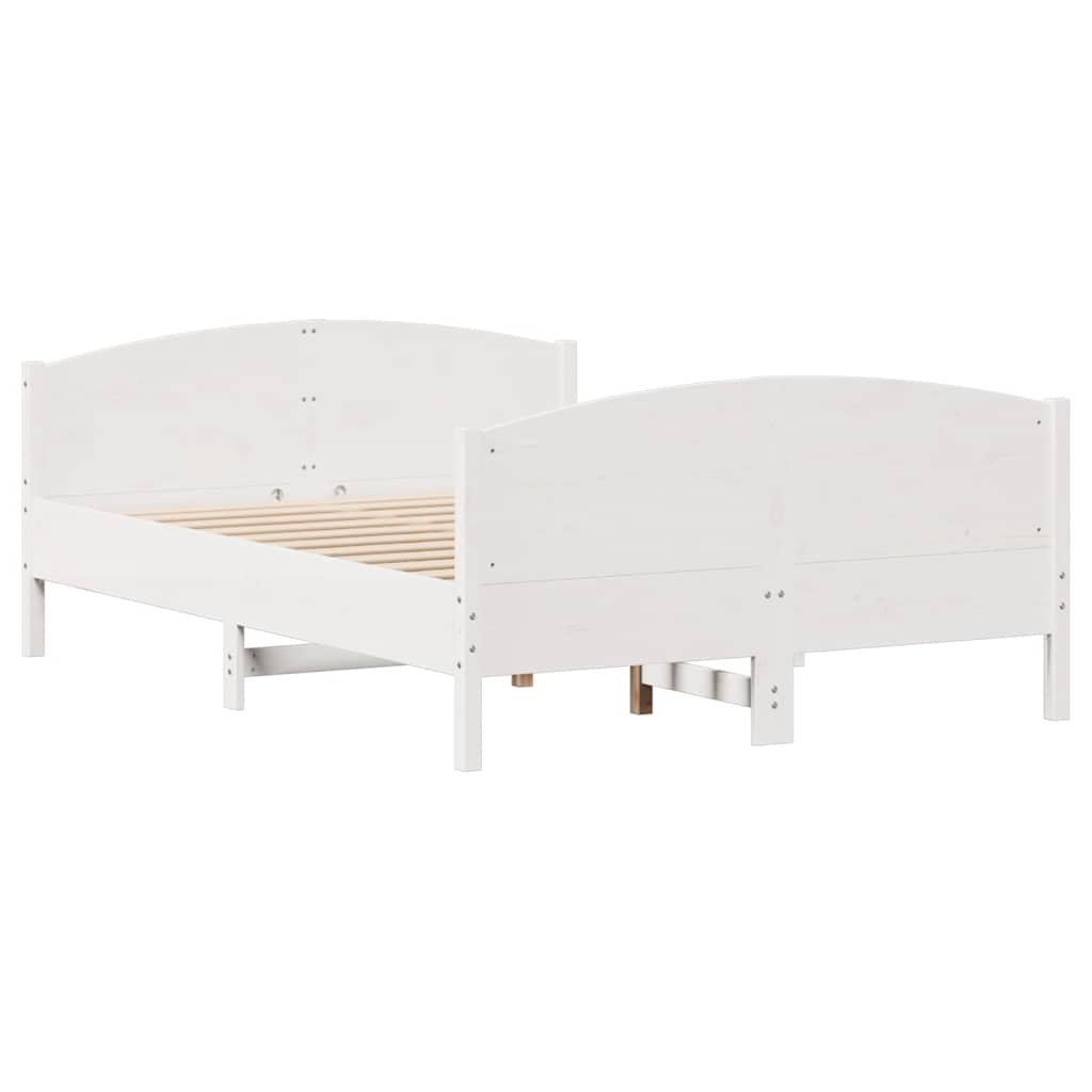Bedframe zonder matras massief grenenhout wit 120x200 cm is nu te koop bij PeponiXL, paradijselijk wonen!