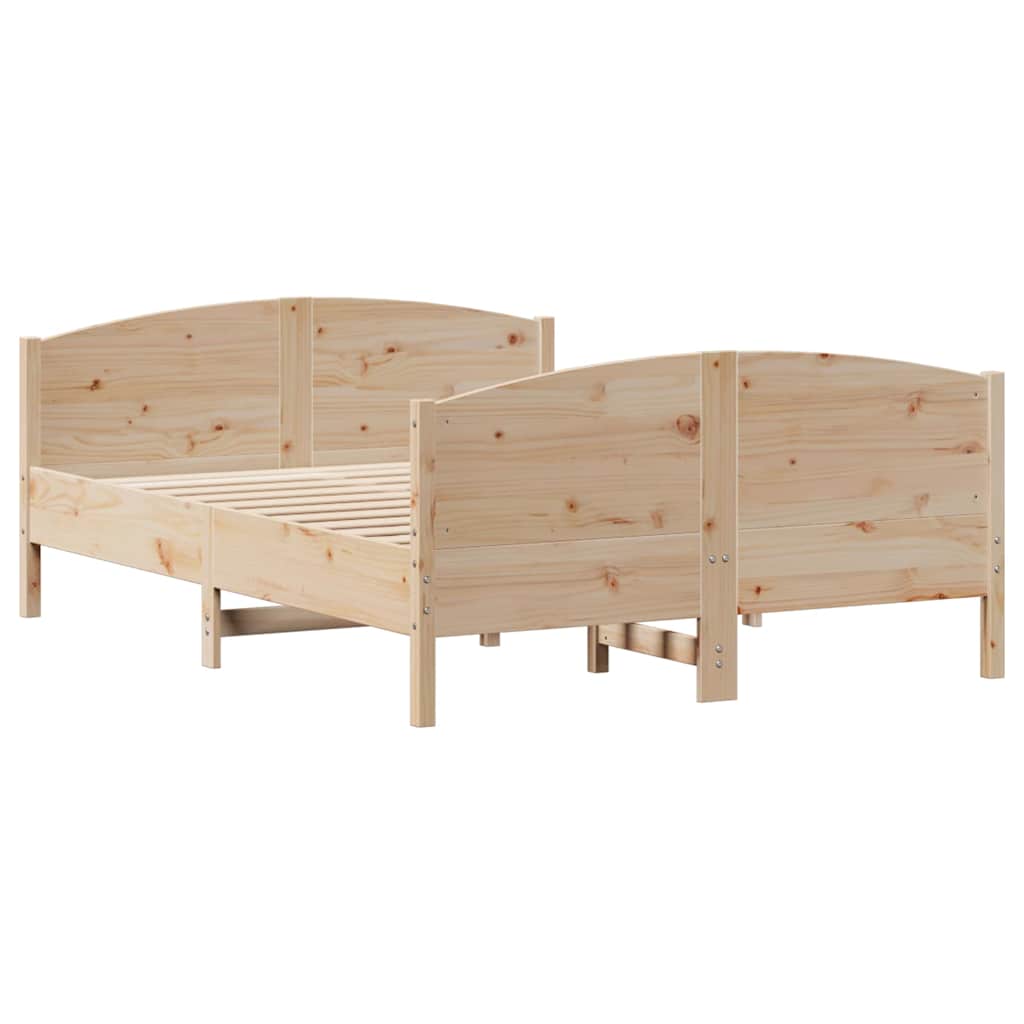 Bedframe zonder matras massief grenenhout 135x190 cm is nu te koop bij PeponiXL, paradijselijk wonen!