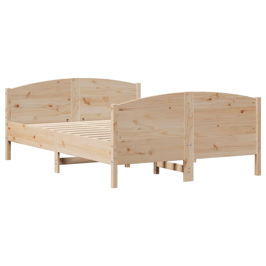 Bedframe zonder matras massief grenenhout 135x190 cm is nu te koop bij PeponiXL, paradijselijk wonen!