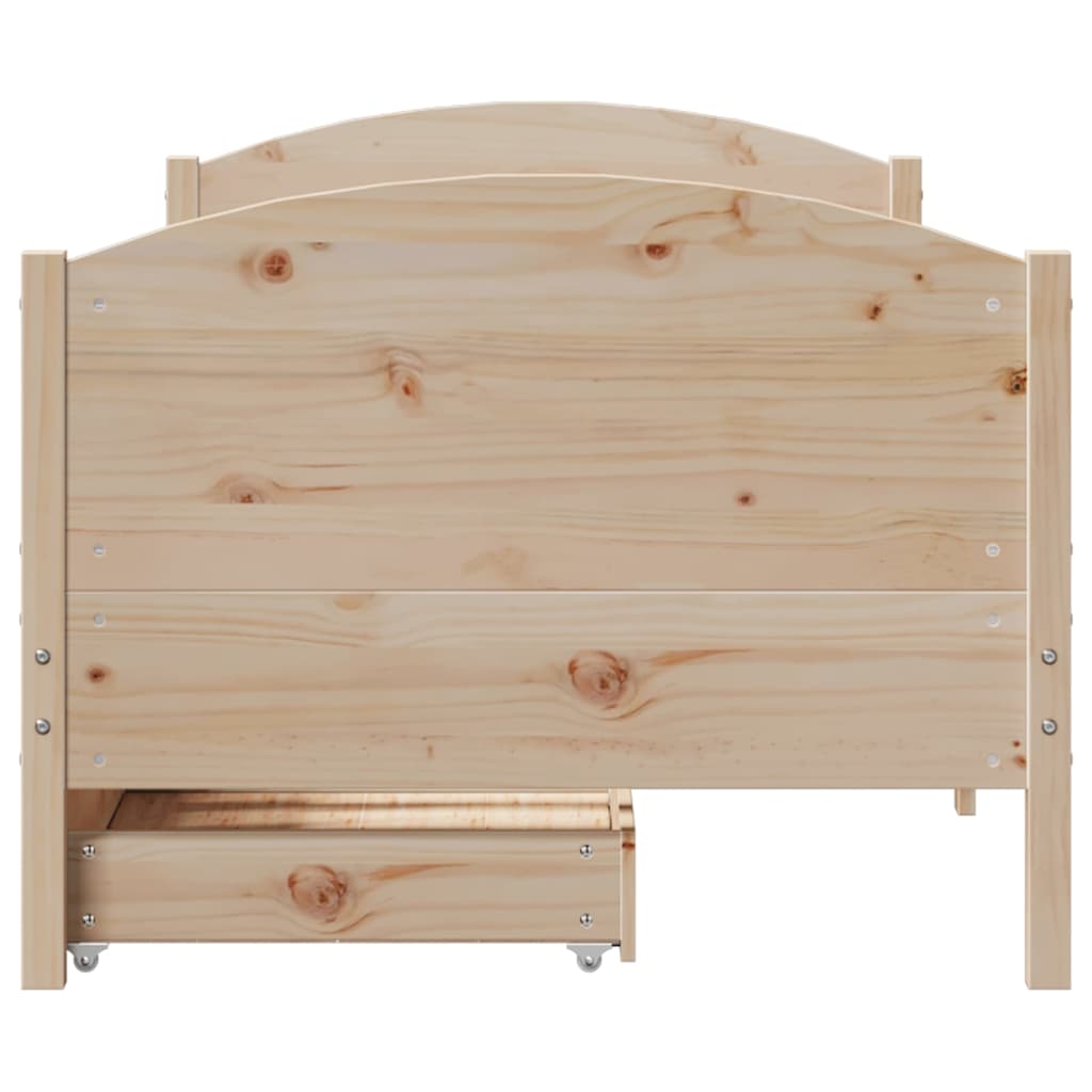 Bedframe zonder matras massief grenenhout 90x190 cm is nu te koop bij PeponiXL, paradijselijk wonen!