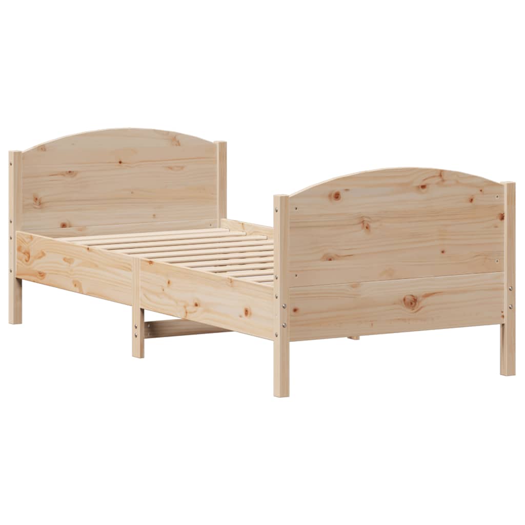 Bedframe zonder matras massief grenenhout 90x190 cm is nu te koop bij PeponiXL, paradijselijk wonen!