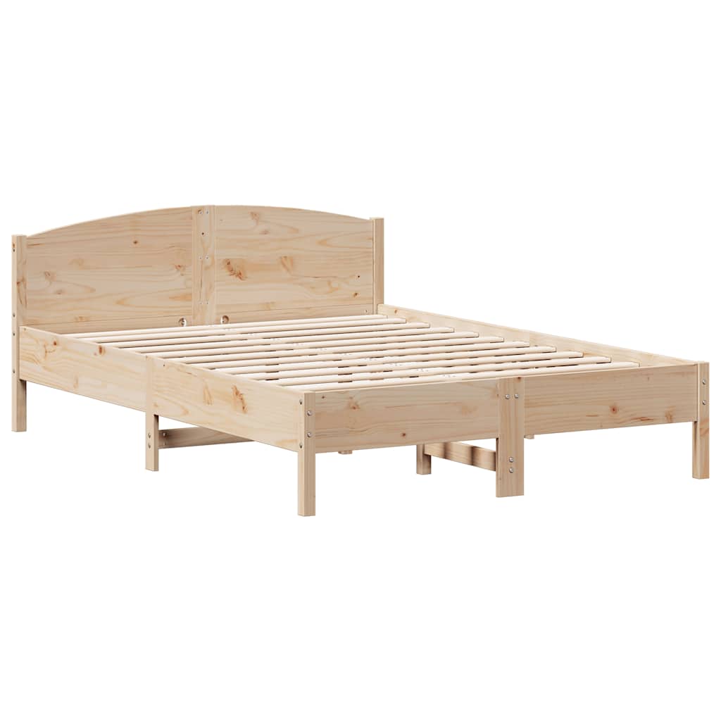 Bedframe zonder matras massief grenenhout 135x190 cm is nu te koop bij PeponiXL, paradijselijk wonen!