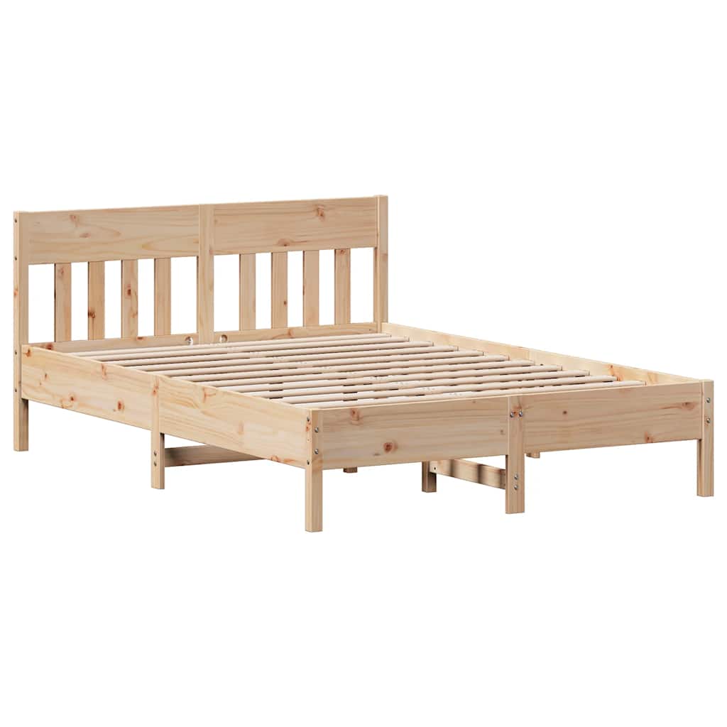 Bedframe zonder matras massief grenenhout 135x190 cm is nu te koop bij PeponiXL, paradijselijk wonen!