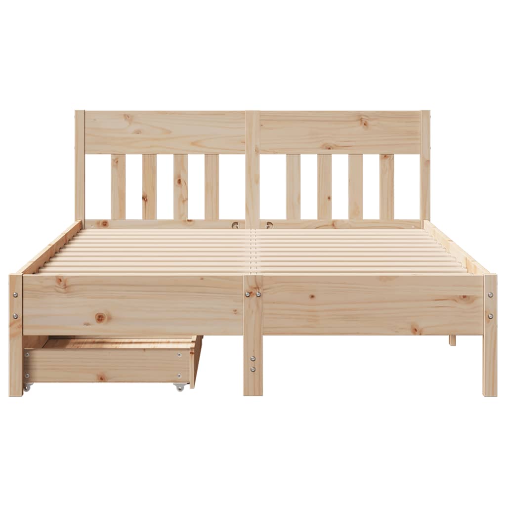 Bedframe zonder matras massief grenenhout 120x190 cm is nu te koop bij PeponiXL, paradijselijk wonen!