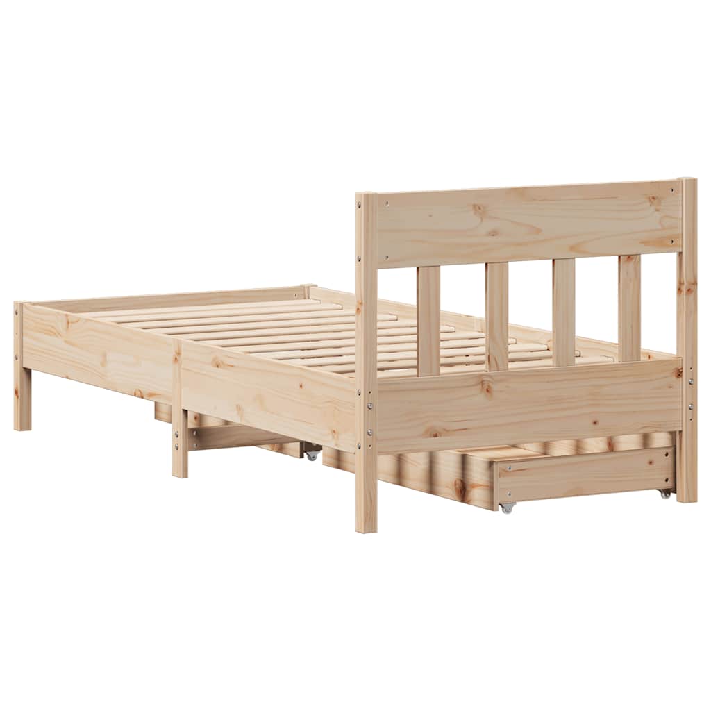 Bedframe zonder matras massief grenenhout 90x190 cm is nu te koop bij PeponiXL, paradijselijk wonen!