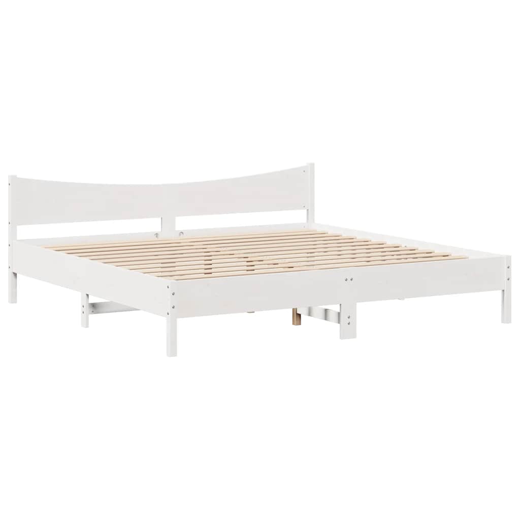 Bedframe met lades massief grenenhout wit 180x200 cm is nu te koop bij PeponiXL, paradijselijk wonen!