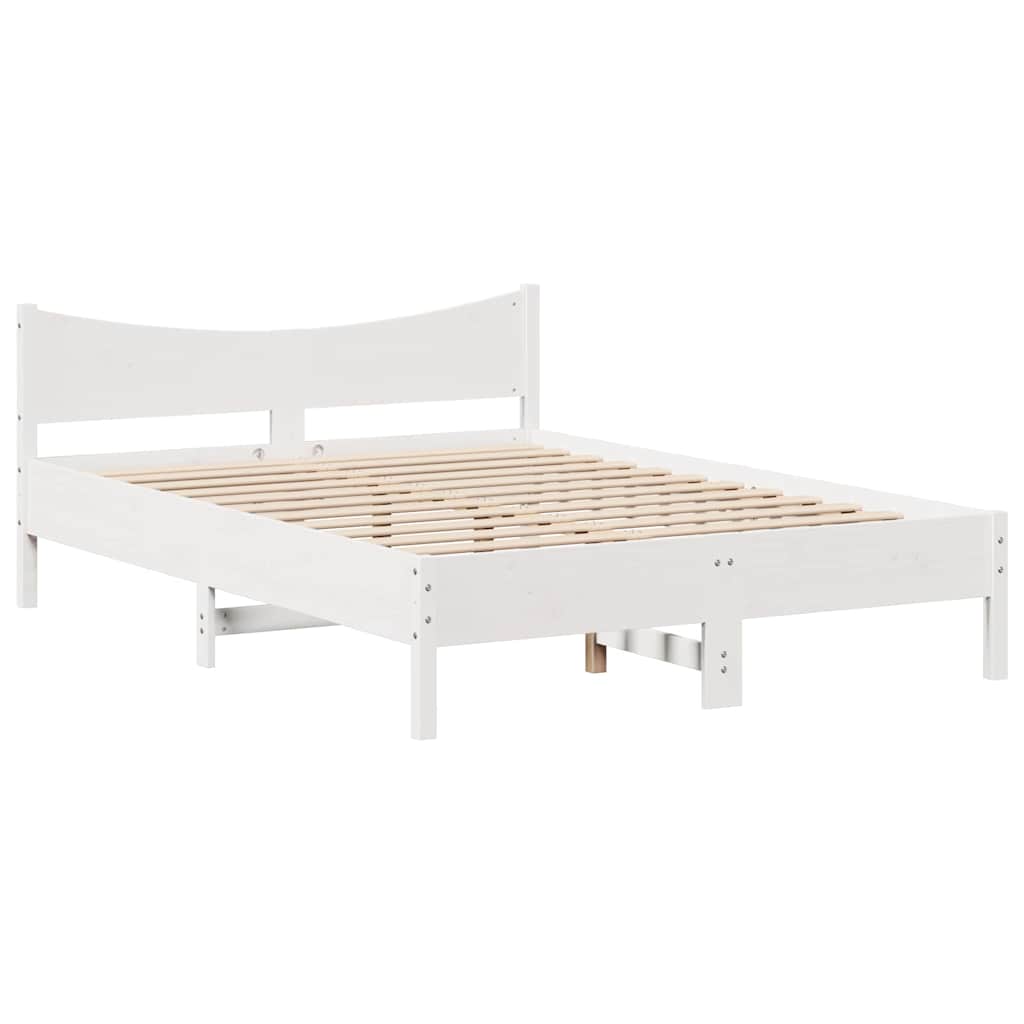 Bedframe met lades massief grenenhout wit 120x200 cm is nu te koop bij PeponiXL, paradijselijk wonen!