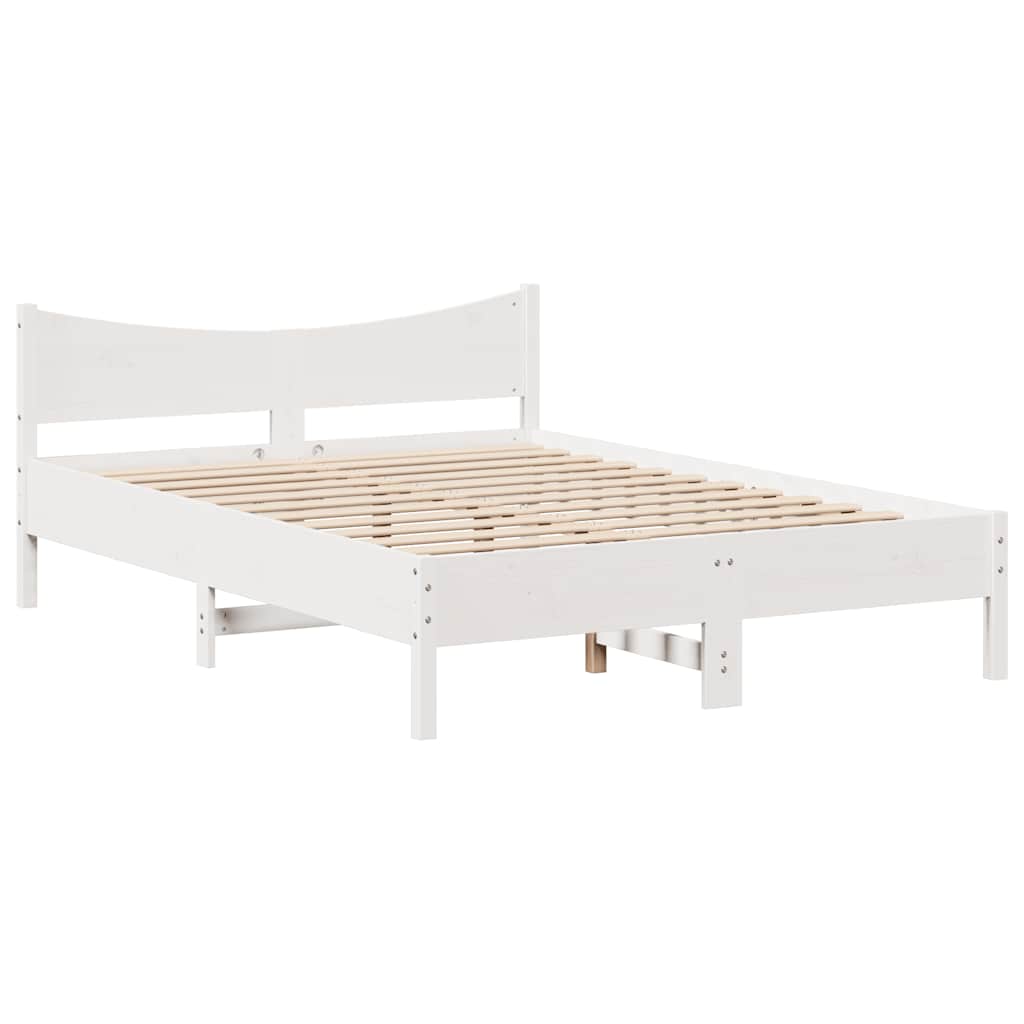 Bedframe met lades massief grenenhout wit 135x190 cm is nu te koop bij PeponiXL, paradijselijk wonen!