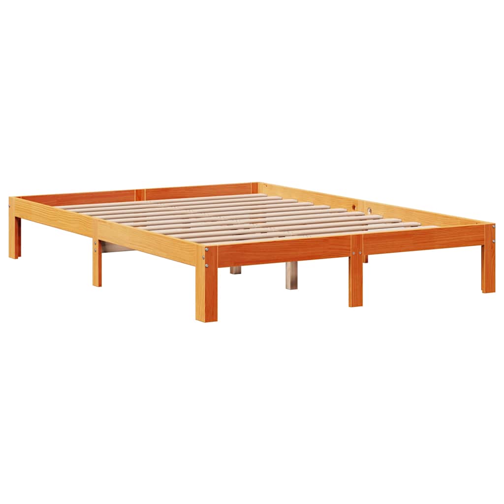 Bedframe met lades massief grenenhout wasbruin 140x200 cm is nu te koop bij PeponiXL, paradijselijk wonen!