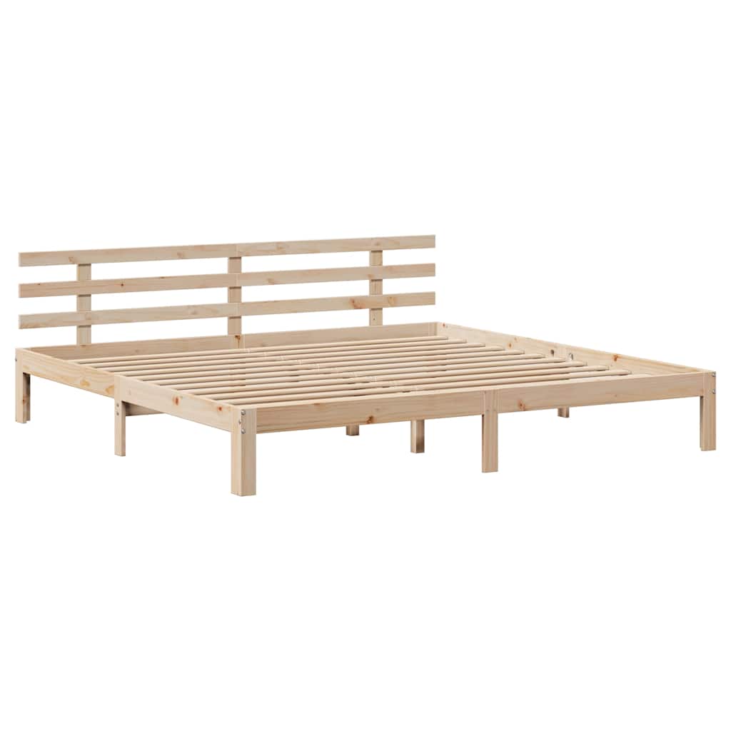 Bedframe met lades massief grenenhout 200x200 cm is nu te koop bij PeponiXL, paradijselijk wonen!