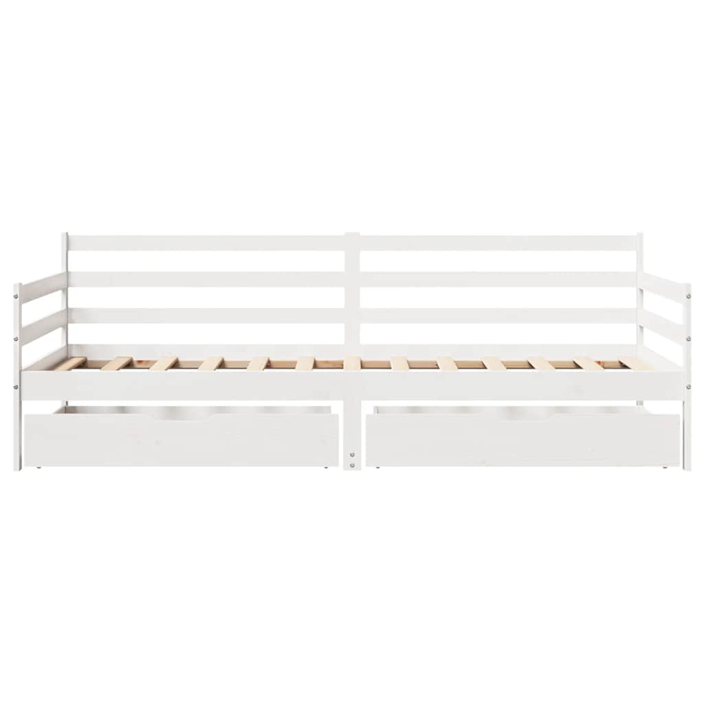 Slaapbank met lades 90x200 cm massief grenenhout is nu te koop bij PeponiXL, paradijselijk wonen!