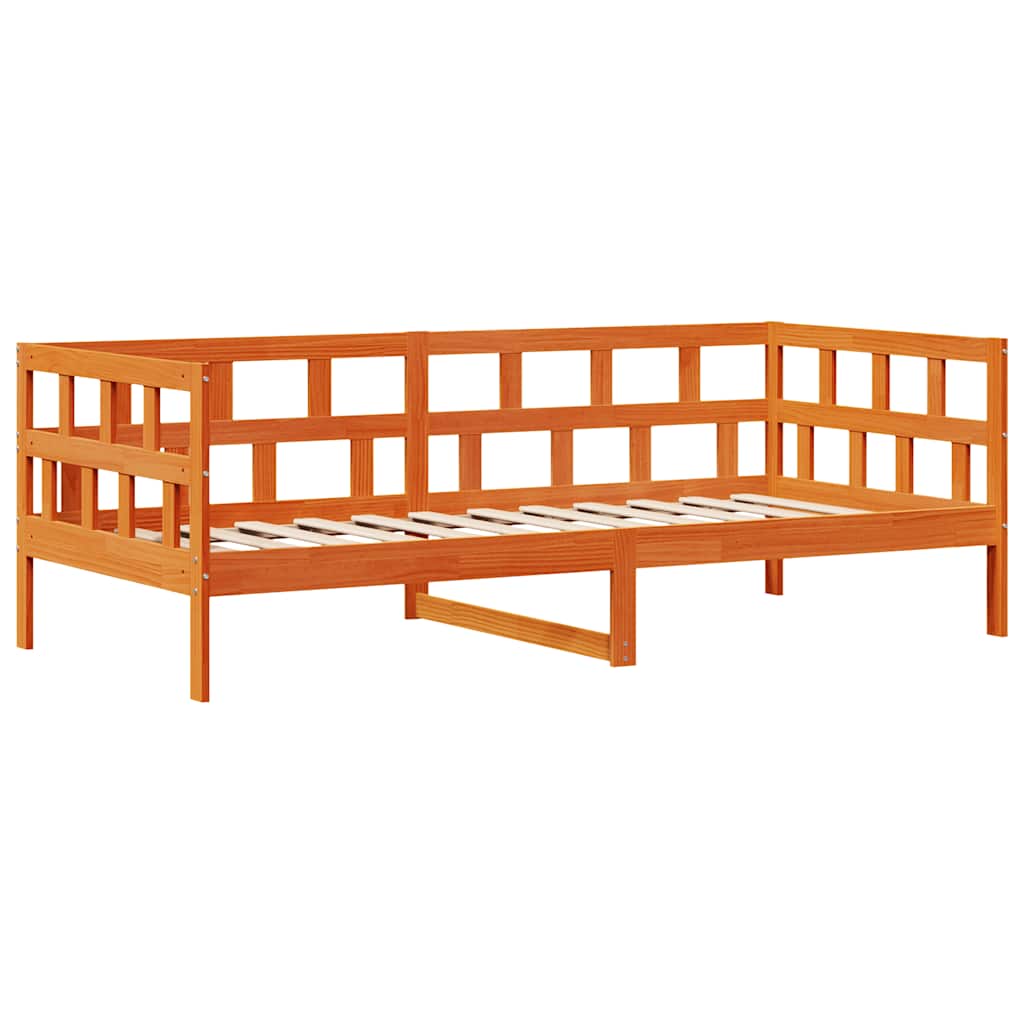 Slaapbank met lades zonder matras 90x200 cm hout wasbruin is nu te koop bij PeponiXL, paradijselijk wonen!