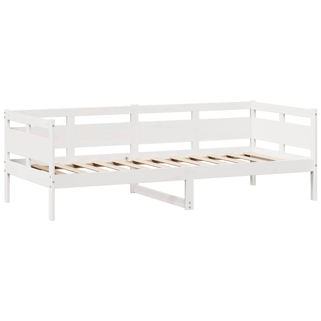 Slaapbank met lades 90x200 cm massief grenenhout wit is nu te koop bij PeponiXL, paradijselijk wonen!
