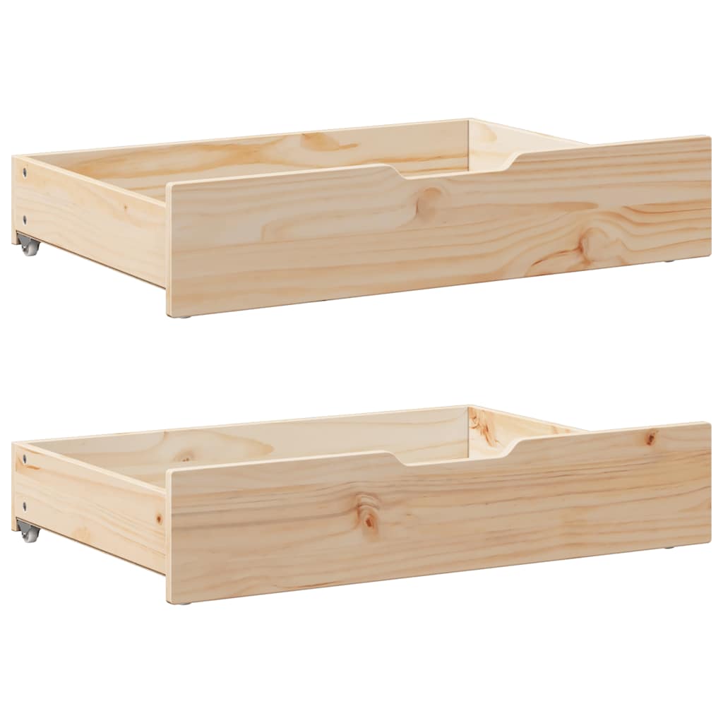 Slaapbank met onderschuifbed en lades zonder matras 90x200 cm is nu te koop bij PeponiXL, paradijselijk wonen!