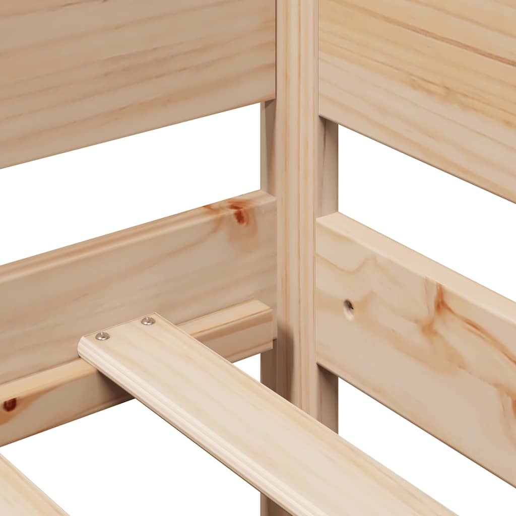 Slaapbank met onderschuifbed en lades zonder matras 90x200 cm is nu te koop bij PeponiXL, paradijselijk wonen!