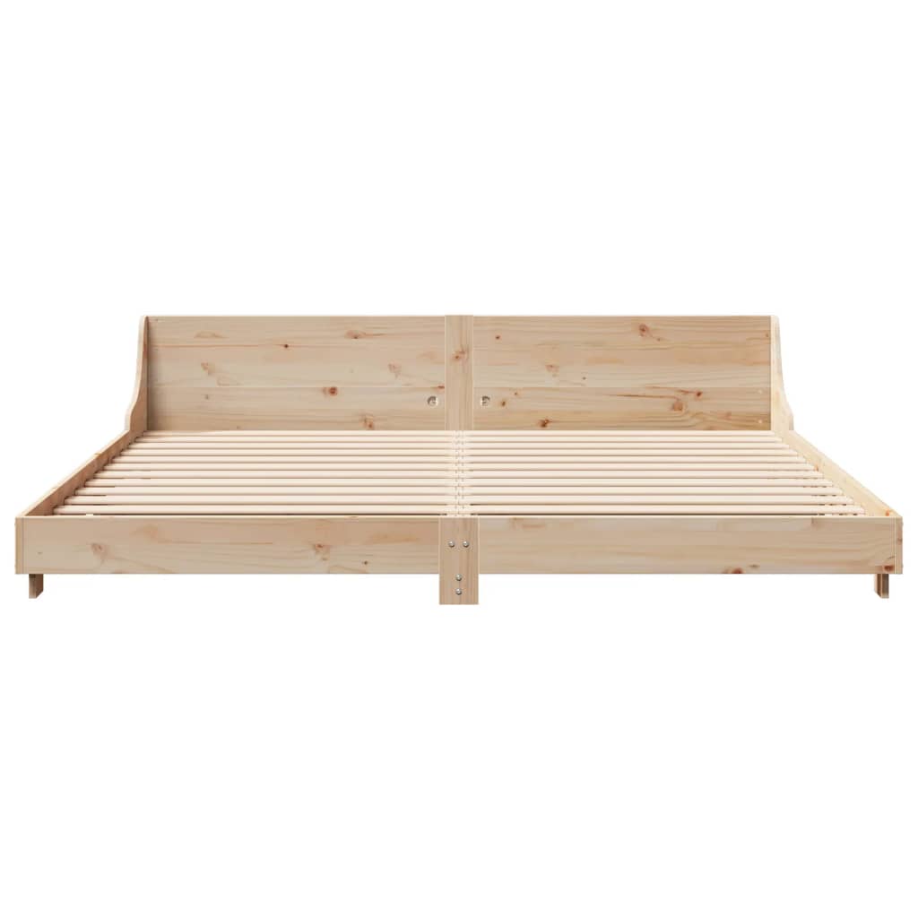 Bedframe zonder matras massief grenenhout 200x200 cm is nu te koop bij PeponiXL, paradijselijk wonen!