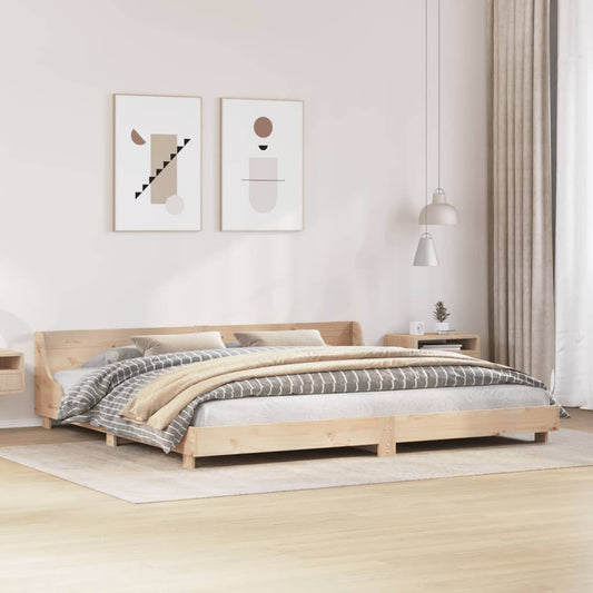 Bedframe zonder matras massief grenenhout 200x200 cm is nu te koop bij PeponiXL, paradijselijk wonen!