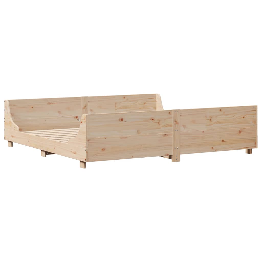 Bedframe zonder matras massief grenenhout 180x200 cm is nu te koop bij PeponiXL, paradijselijk wonen!