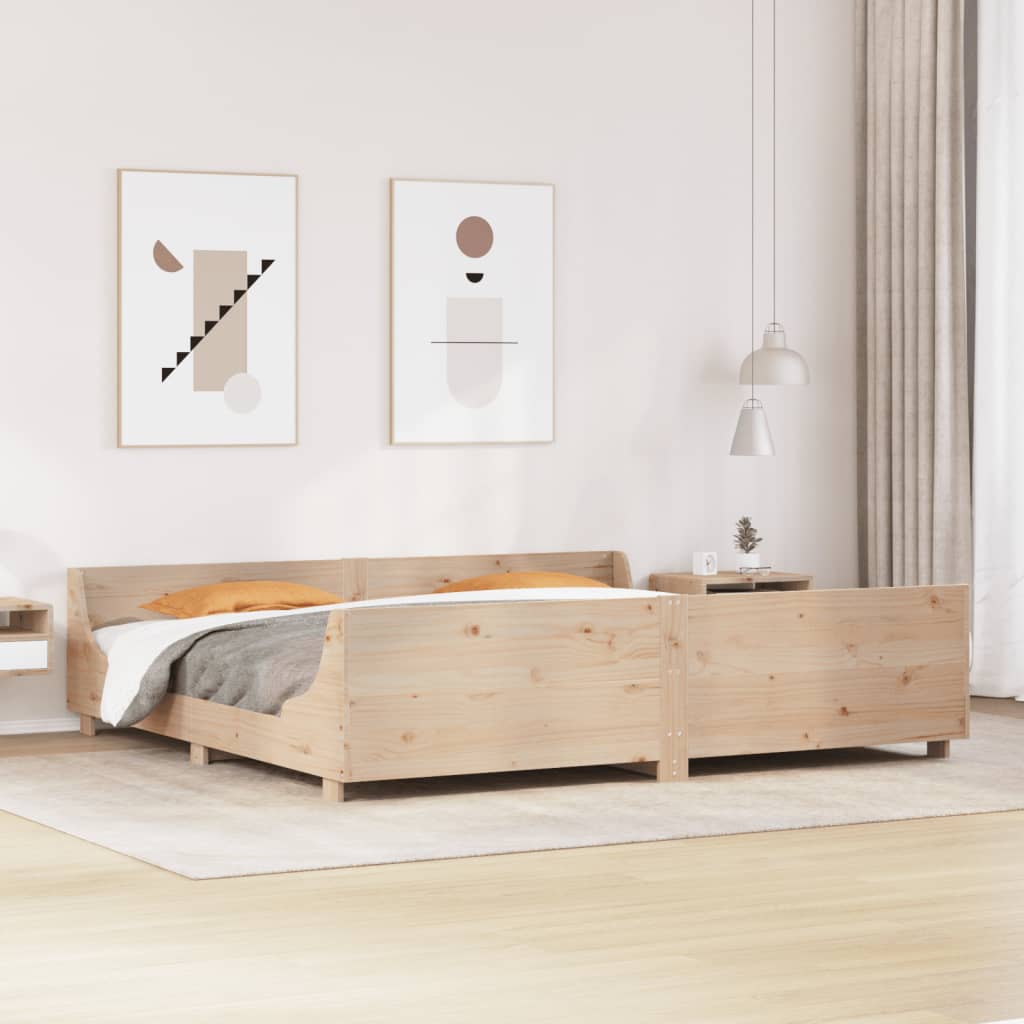 Bedframe zonder matras massief grenenhout 180x200 cm is nu te koop bij PeponiXL, paradijselijk wonen!