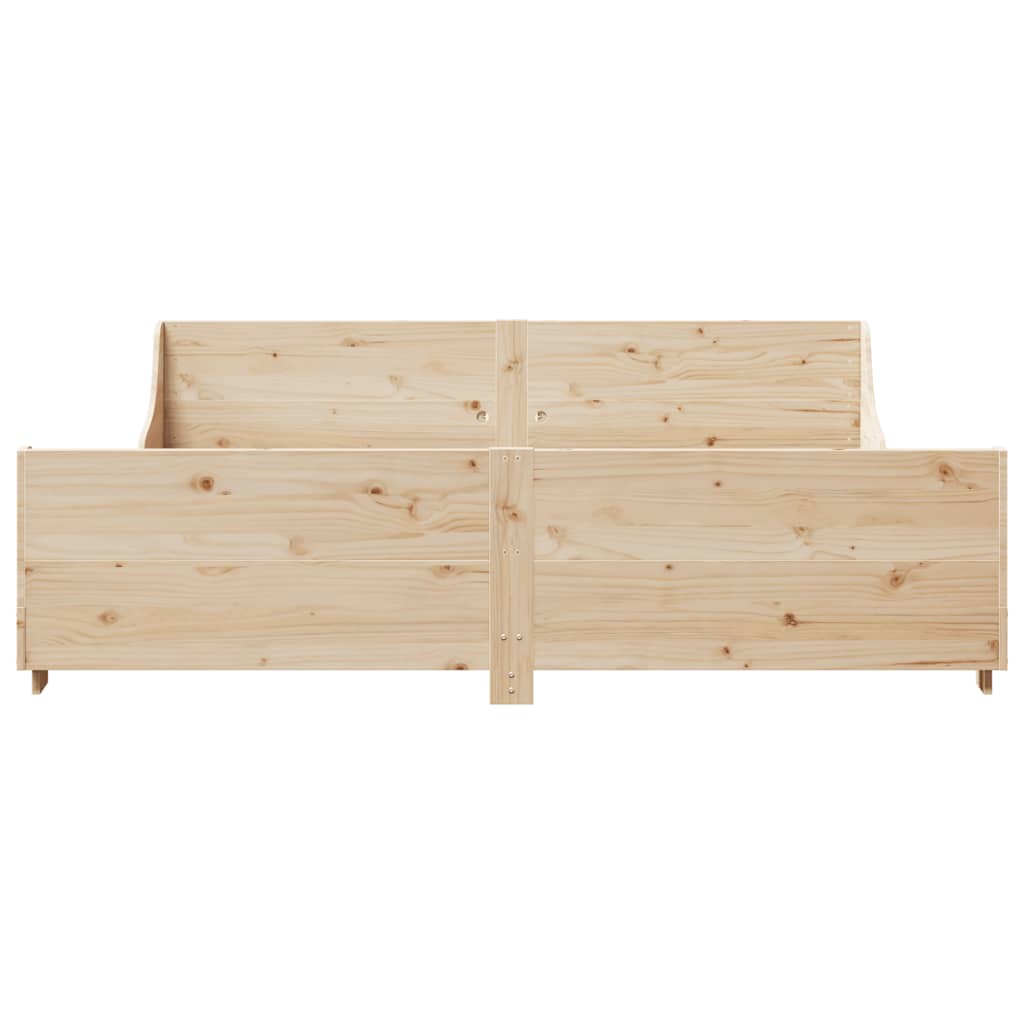 Bedframe zonder matras massief grenenhout 180x200 cm is nu te koop bij PeponiXL, paradijselijk wonen!