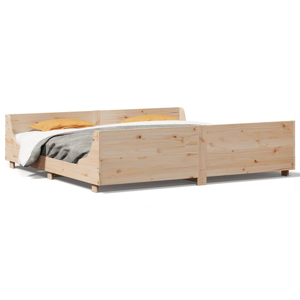 Bedframe zonder matras massief grenenhout 180x200 cm is nu te koop bij PeponiXL, paradijselijk wonen!