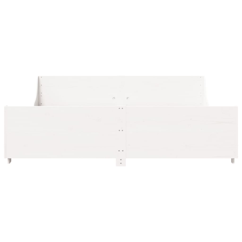 Bedframe zonder matras massief grenenhout wit 180x200 cm is nu te koop bij PeponiXL, paradijselijk wonen!