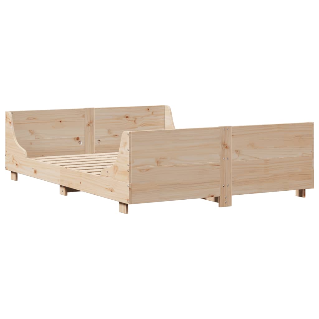 Bedframe zonder matras massief grenenhout 140x200 cm is nu te koop bij PeponiXL, paradijselijk wonen!