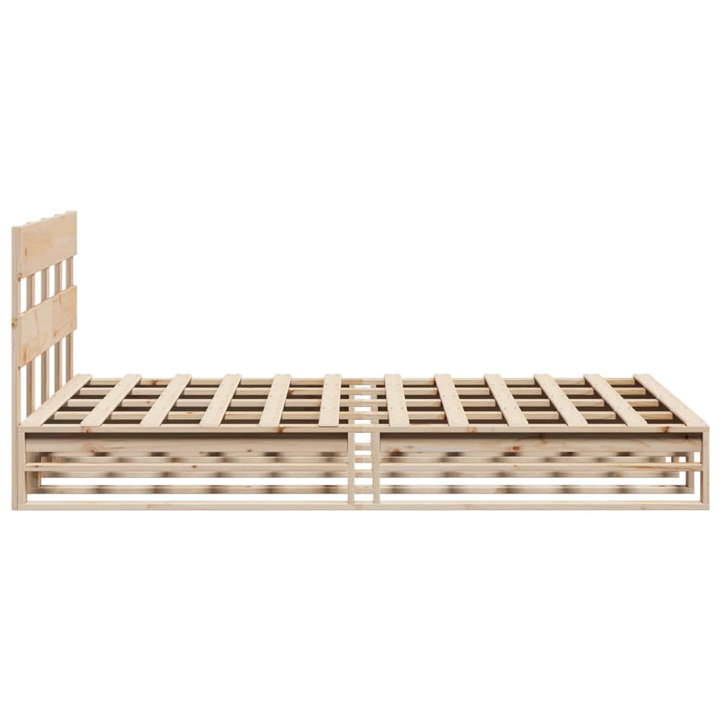 Bedframe zonder matras massief grenenhout 120x190 cm