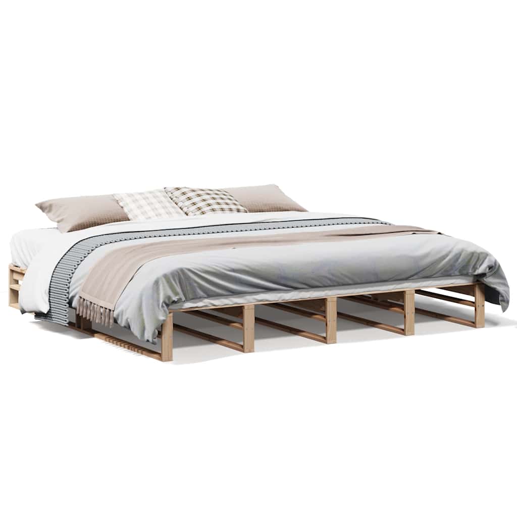 Bedframe zonder matras massief grenenhout 180x200 cm is nu te koop bij PeponiXL, paradijselijk wonen!