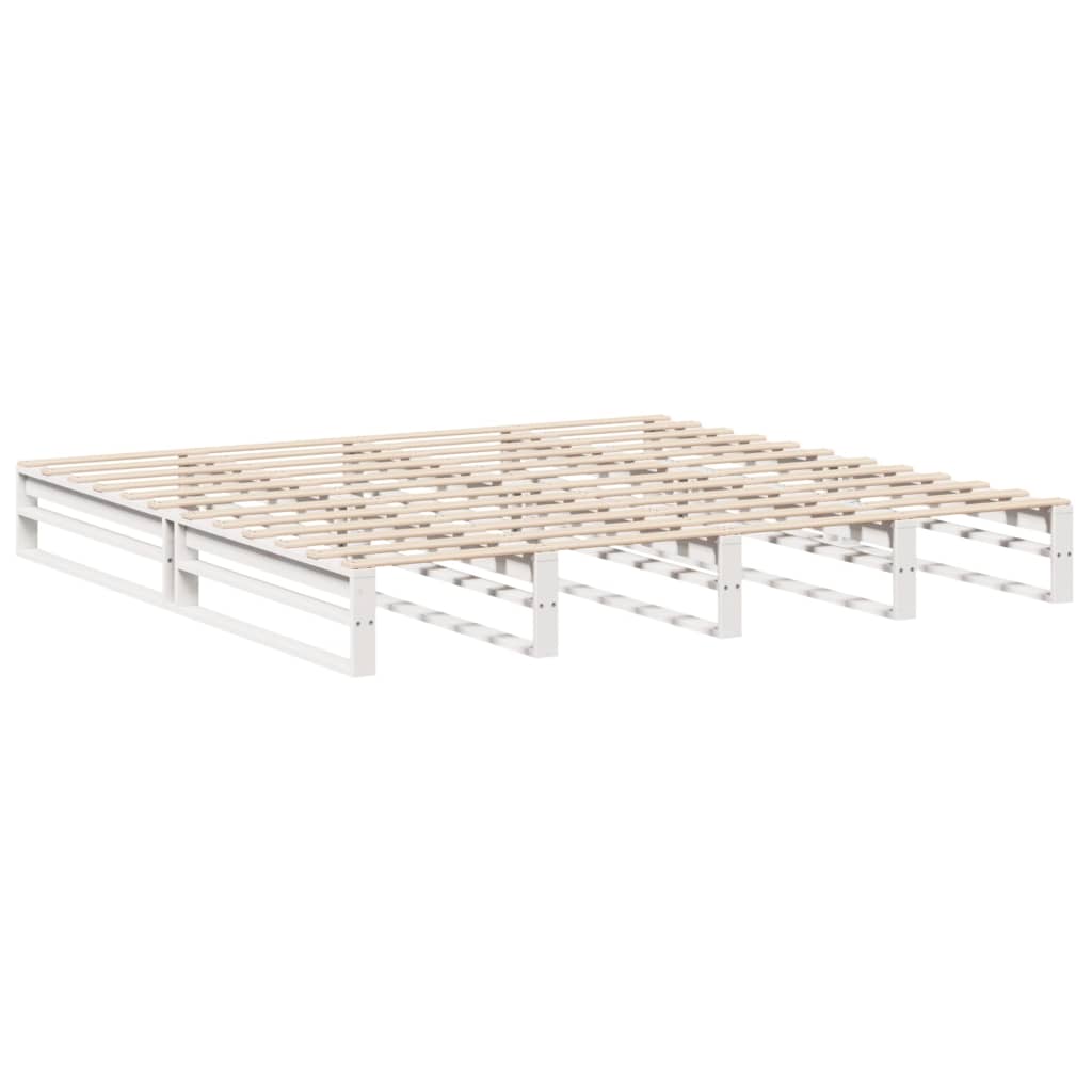 Bedframe zonder matras massief grenenhout wit 180x200 cm is nu te koop bij PeponiXL, paradijselijk wonen!