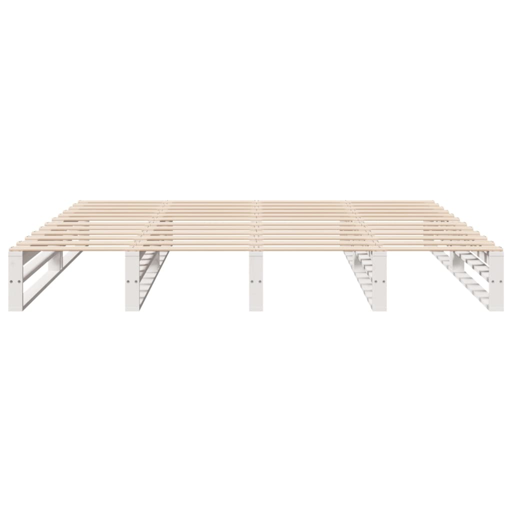 Bedframe zonder matras massief grenenhout wit 180x200 cm is nu te koop bij PeponiXL, paradijselijk wonen!
