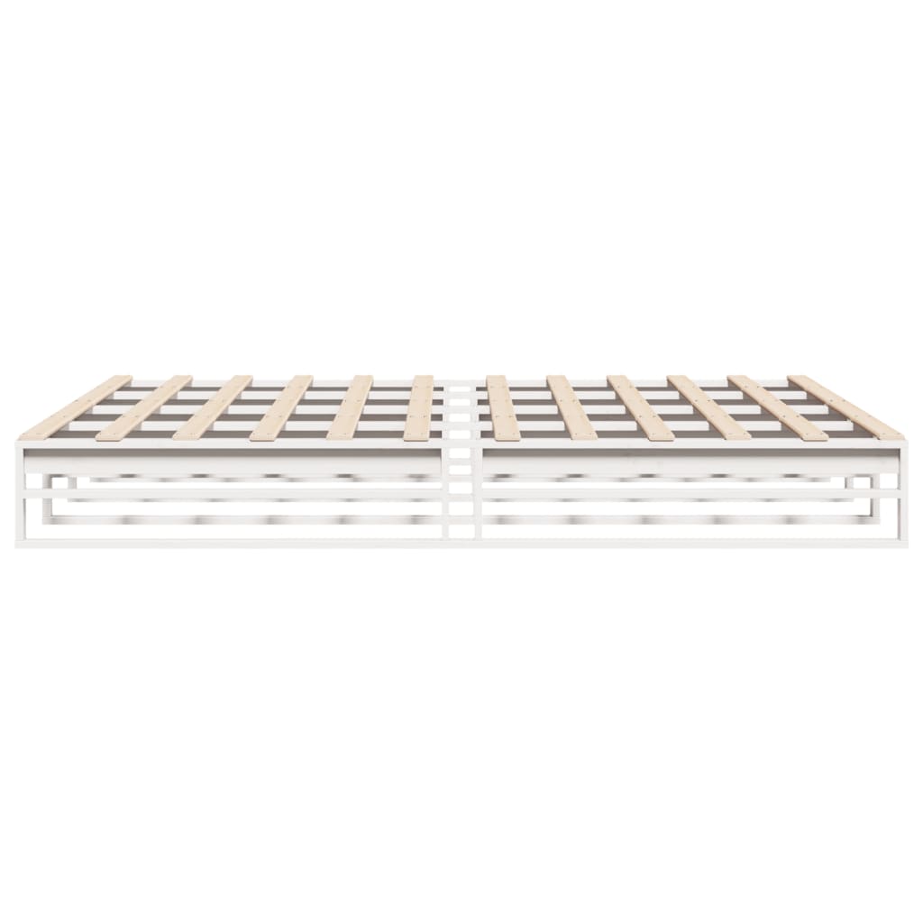 Bedframe zonder matras massief grenenhout wit 180x200 cm is nu te koop bij PeponiXL, paradijselijk wonen!