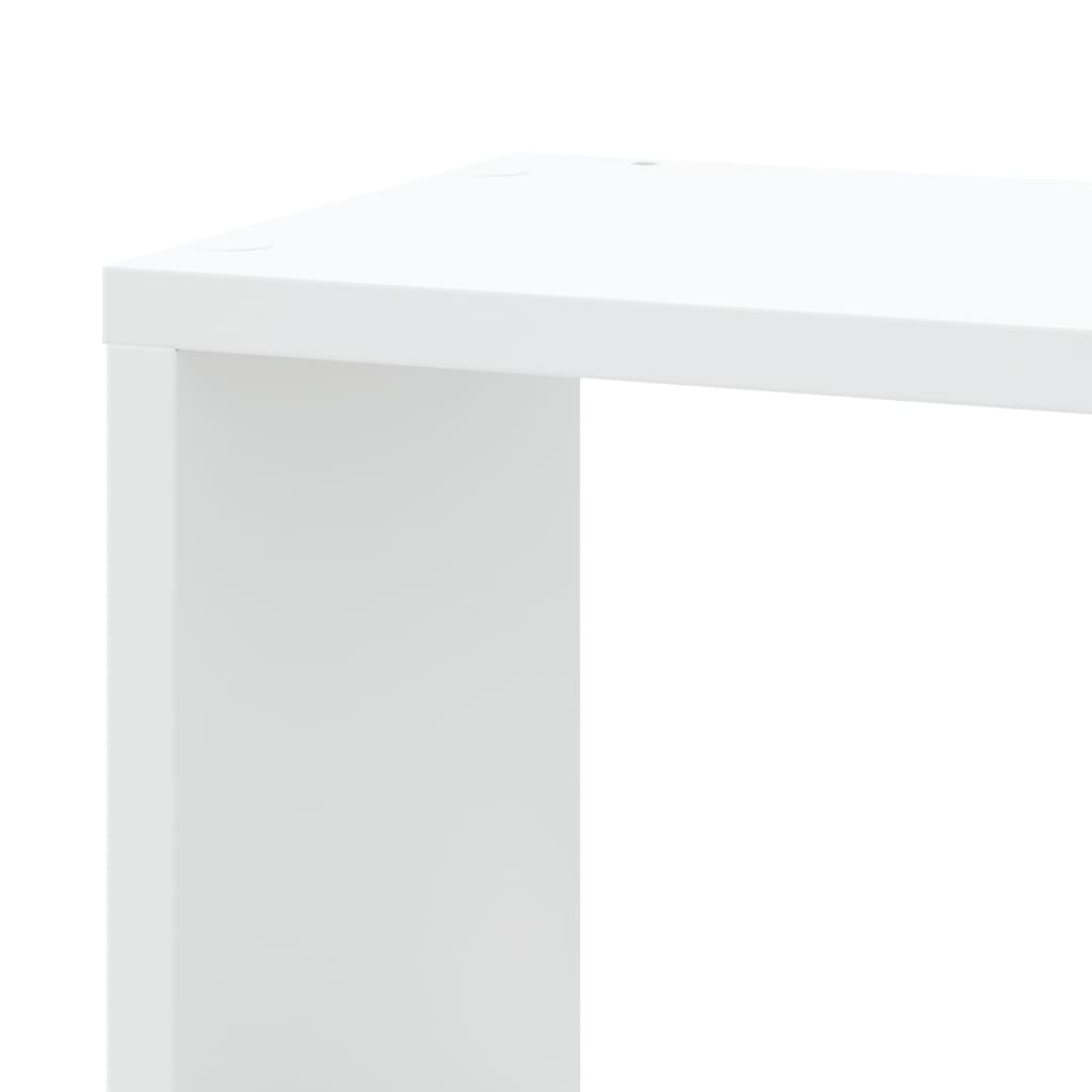 Hoekwandschap 45x45x147 cm bewerkt hout wit is nu te koop bij PeponiXL, paradijselijk wonen!
