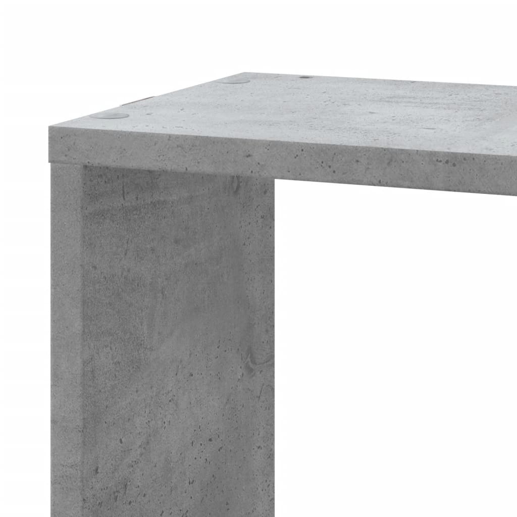 Hoekwandschap 45x45x147 cm bewerkt hout betongrijs is nu te koop bij PeponiXL, paradijselijk wonen!