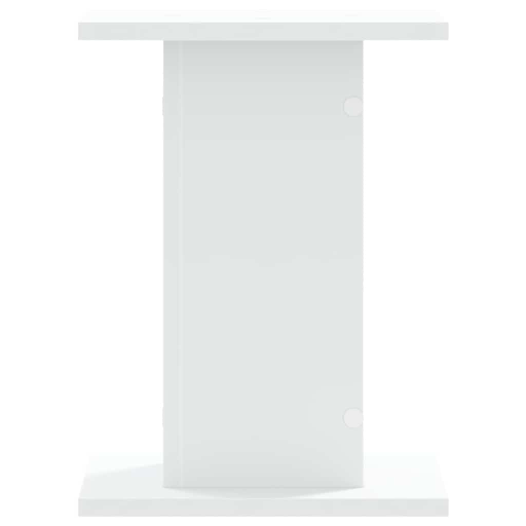 Speakerstandaards 2 st 30x30x40 cm bewerkt hout wit is nu te koop bij PeponiXL, paradijselijk wonen!