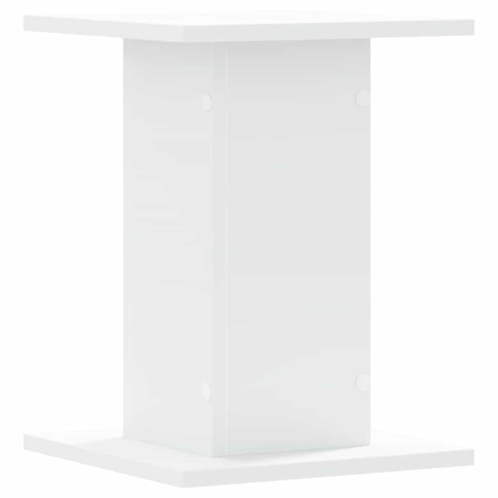 Speakerstandaards 2 st 30x30x40 cm bewerkt hout wit is nu te koop bij PeponiXL, paradijselijk wonen!