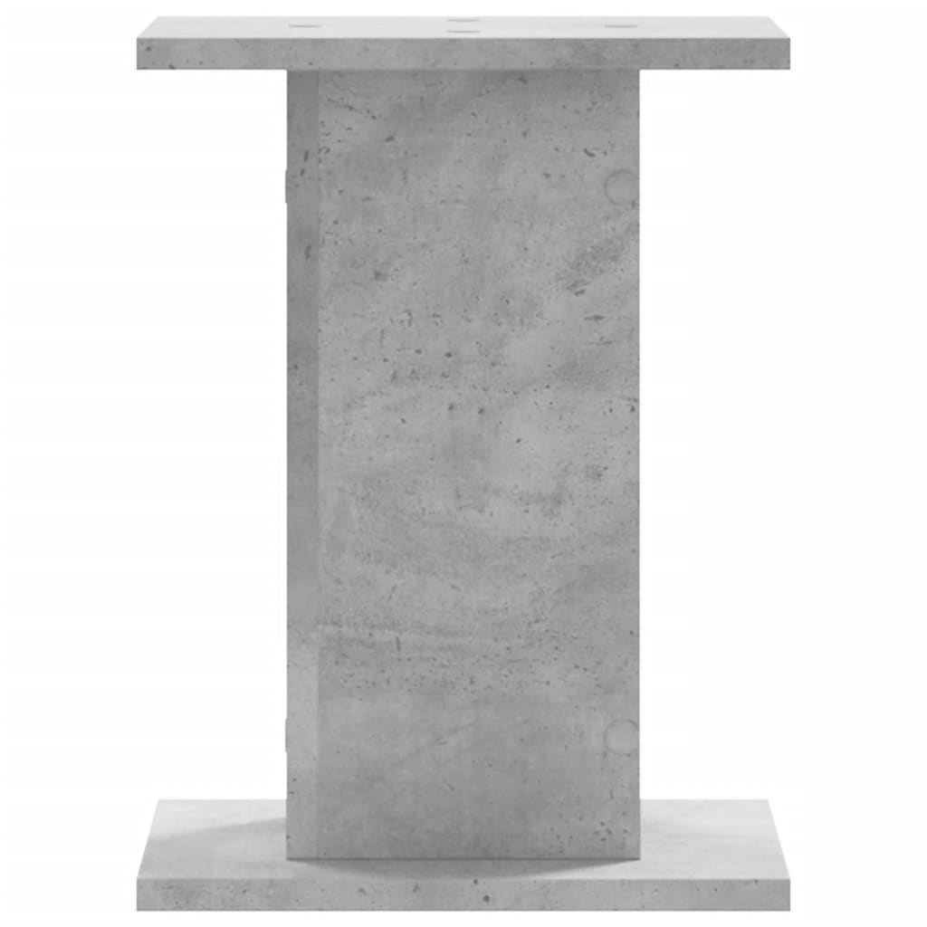 Speakerstandaards 2 st 30x30x40 cm bewerkt hout betongrijs is nu te koop bij PeponiXL, paradijselijk wonen!
