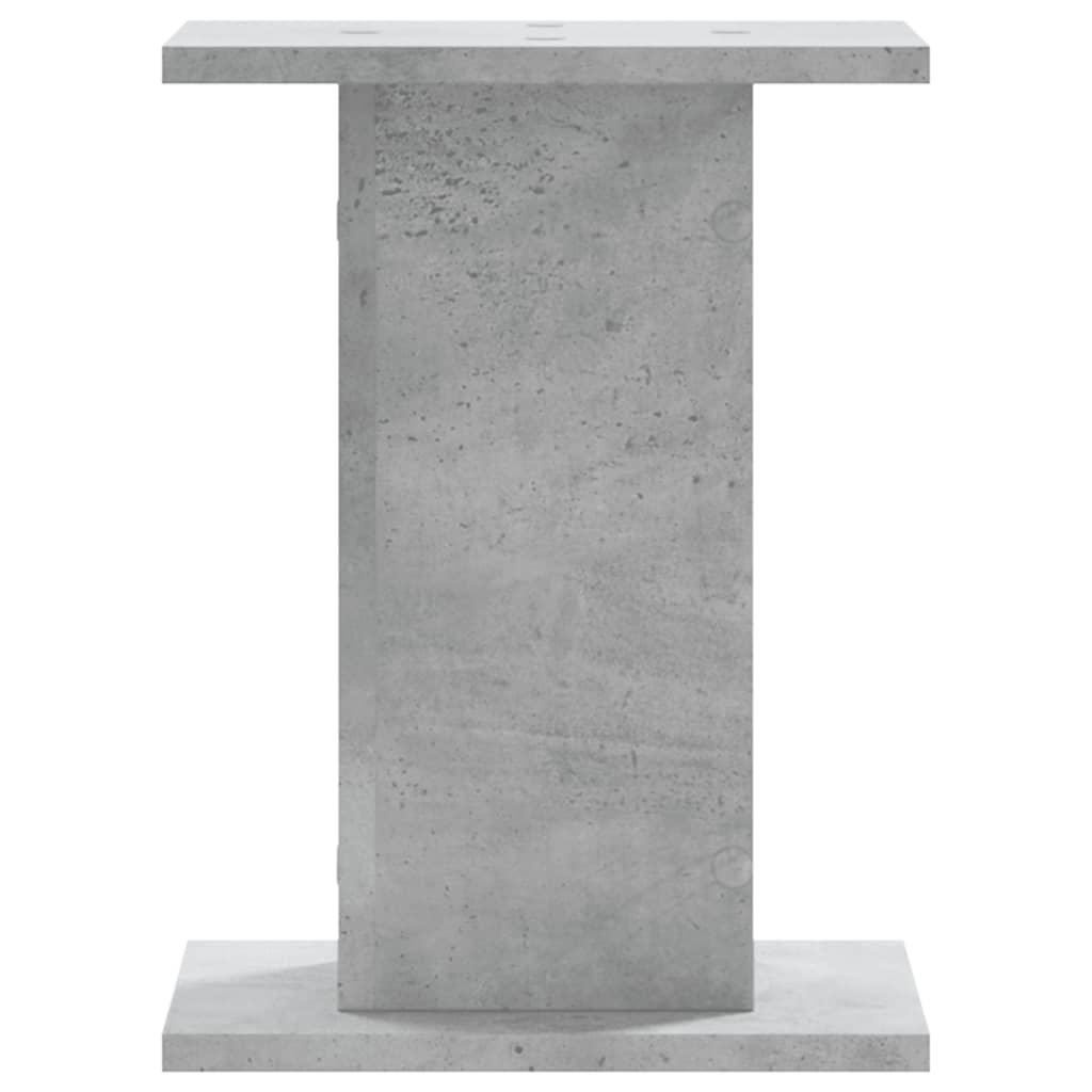 Speakerstandaards 2 st 30x30x40 cm bewerkt hout betongrijs is nu te koop bij PeponiXL, paradijselijk wonen!