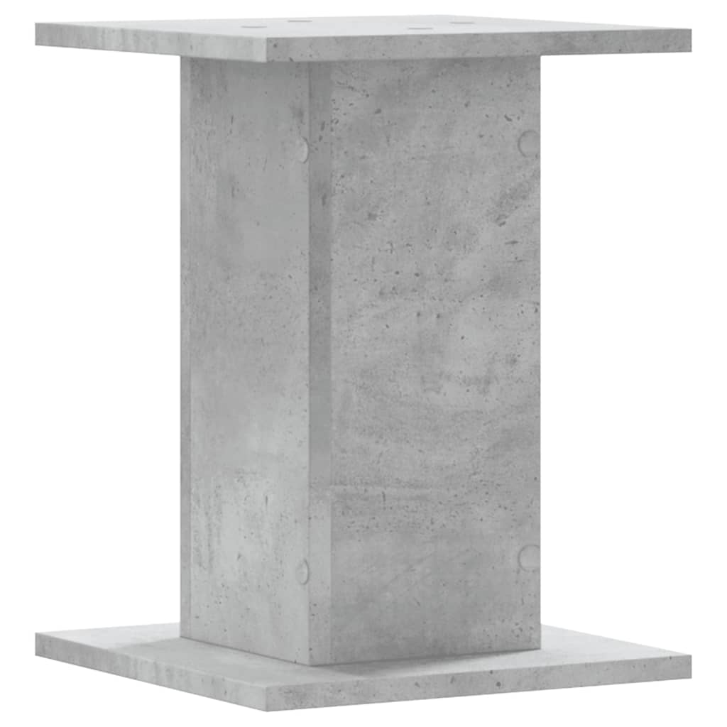 Speakerstandaards 2 st 30x30x40 cm bewerkt hout betongrijs is nu te koop bij PeponiXL, paradijselijk wonen!