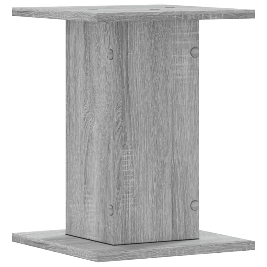Speakerstandaards 2 st 30x30x40 cm bewerkt hout grijs sonoma is nu te koop bij PeponiXL, paradijselijk wonen!
