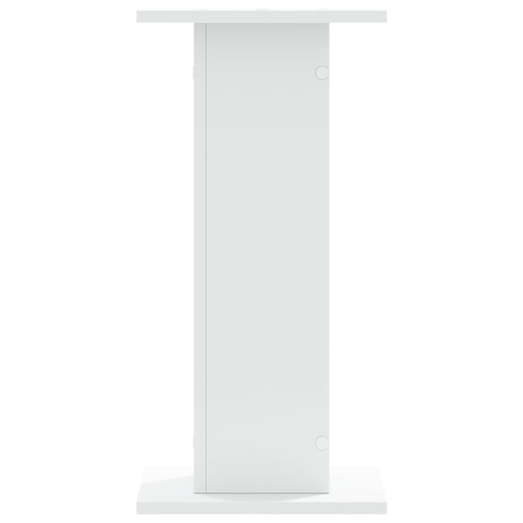 Speakerstandaards 2 st 30x30x60 cm bewerkt hout wit is nu te koop bij PeponiXL, paradijselijk wonen!